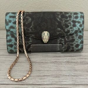 BVLGARI Authentic Rare Serpenti Forever long wallet